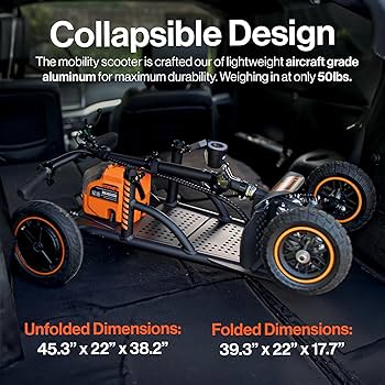 Amazon.com: SuperHandy Explorer Mobility Scooter – 4-Wheel, 500W